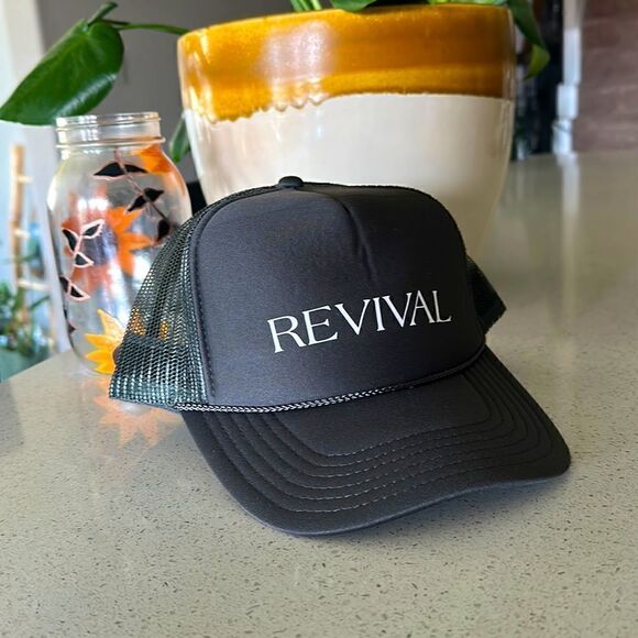 Revival Cap Mesh Adjustable Strap NWOT Gray Unisex - Picture 5 of 7